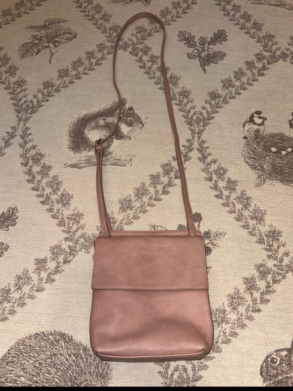 Joy Susan Women's Dusty Rose Crossbody Bag - Minimal Faux Leather Shoulder Purse - Picture 2 of 5